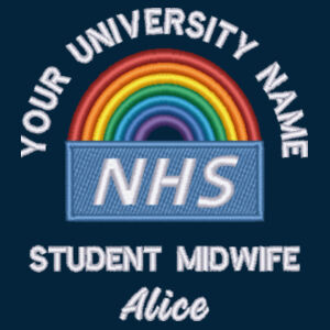 NHS Rainbow Zip Hoody Design